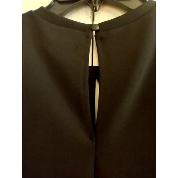 Halogen Nordstrom Sleeveless Top Black Womens Padded Shoulders - Med NWT - Picture 7 of 8